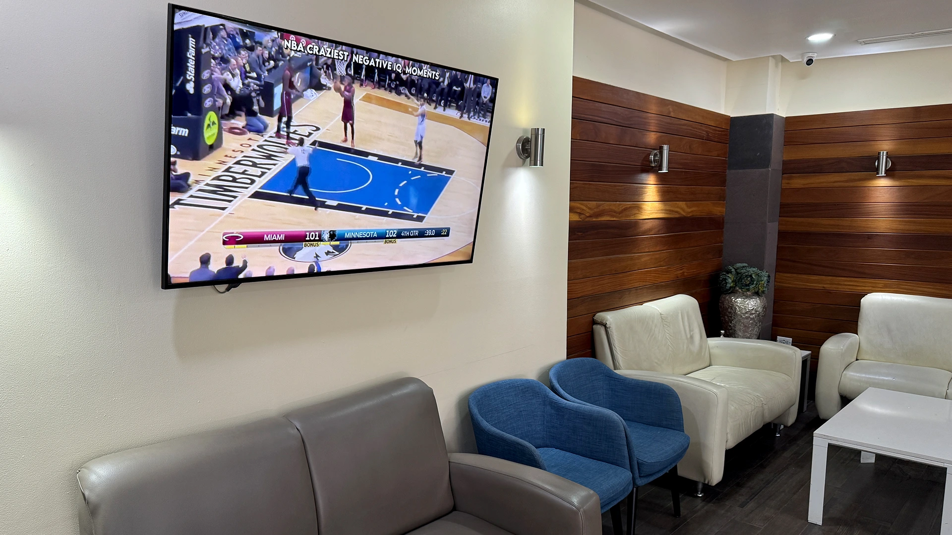 Sala de espera con contenidos